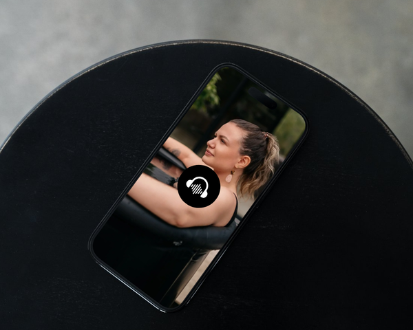 Visuel avec un smartphone et l'audio guidé Ice Boost