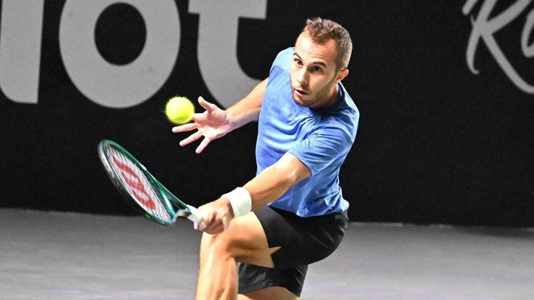 Photo du tenissman Hugo Gaston à l'Open Blot Rennes