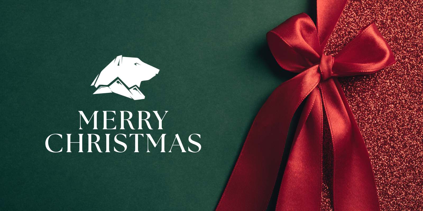 Visuel de Noël avec le logo des bains froids Ice Boost