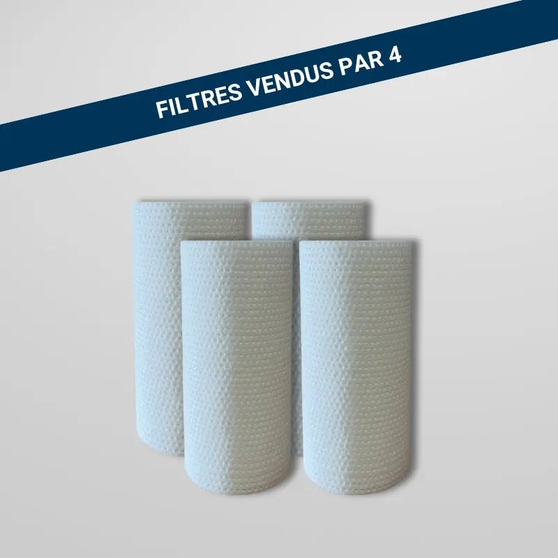 4 filtres en coton pour le système de filtration du refroidisseur pour bain froid de la marque Ice Boost