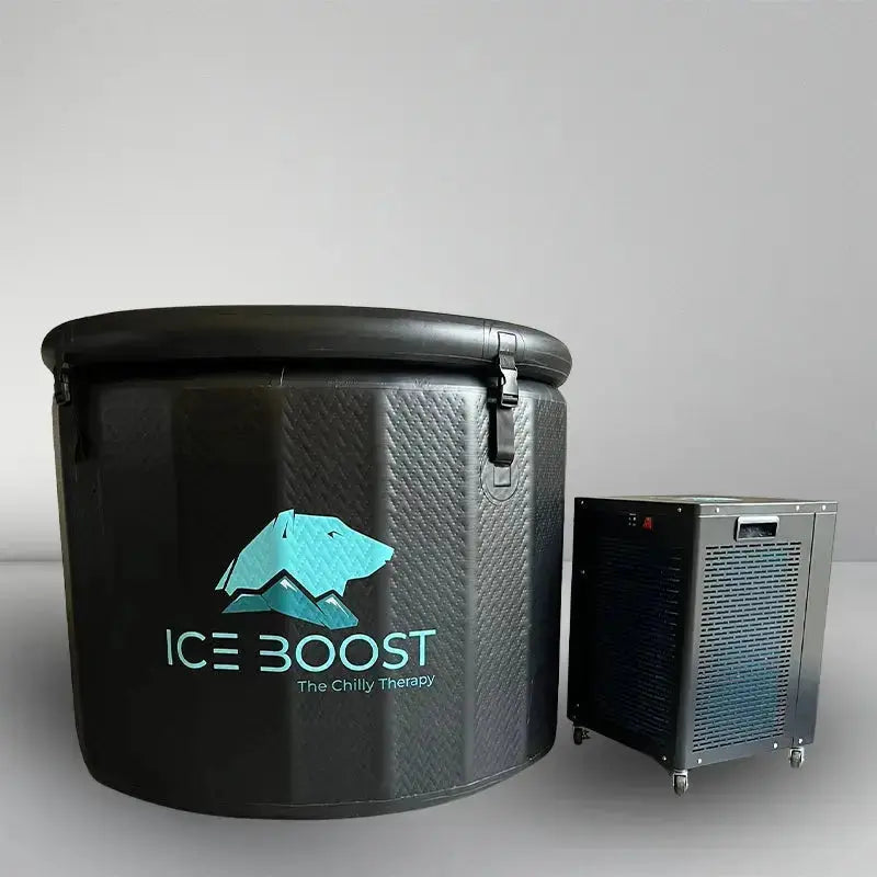 Bain froid gonflable et refroidisseur d'eau de la marque Ice Boost