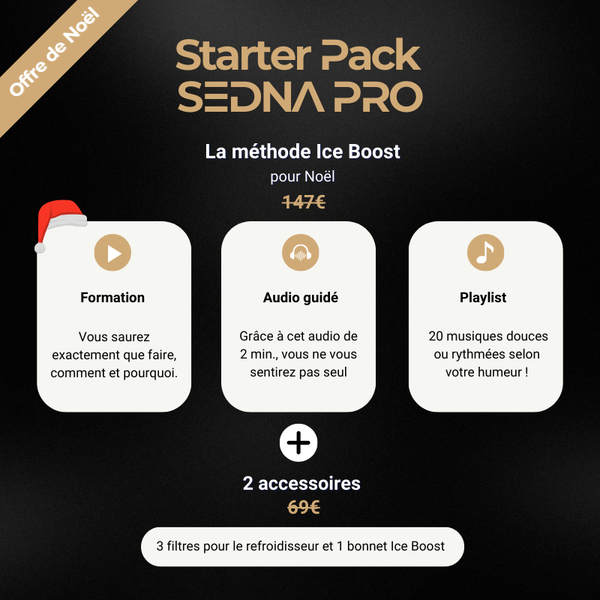 Cadeau de Noël gratuit avec le bain froid Sedna Prod'Ice Boost