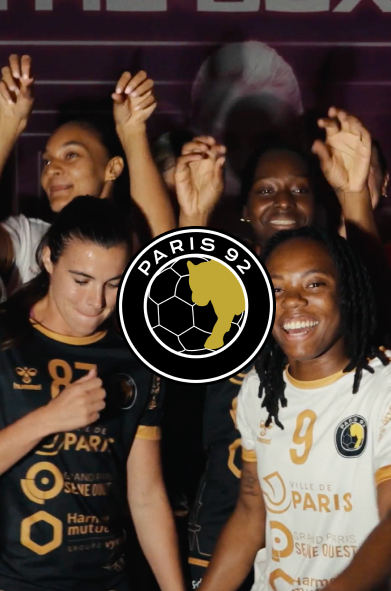 femmes sportives en train de danser avec logo paris 92